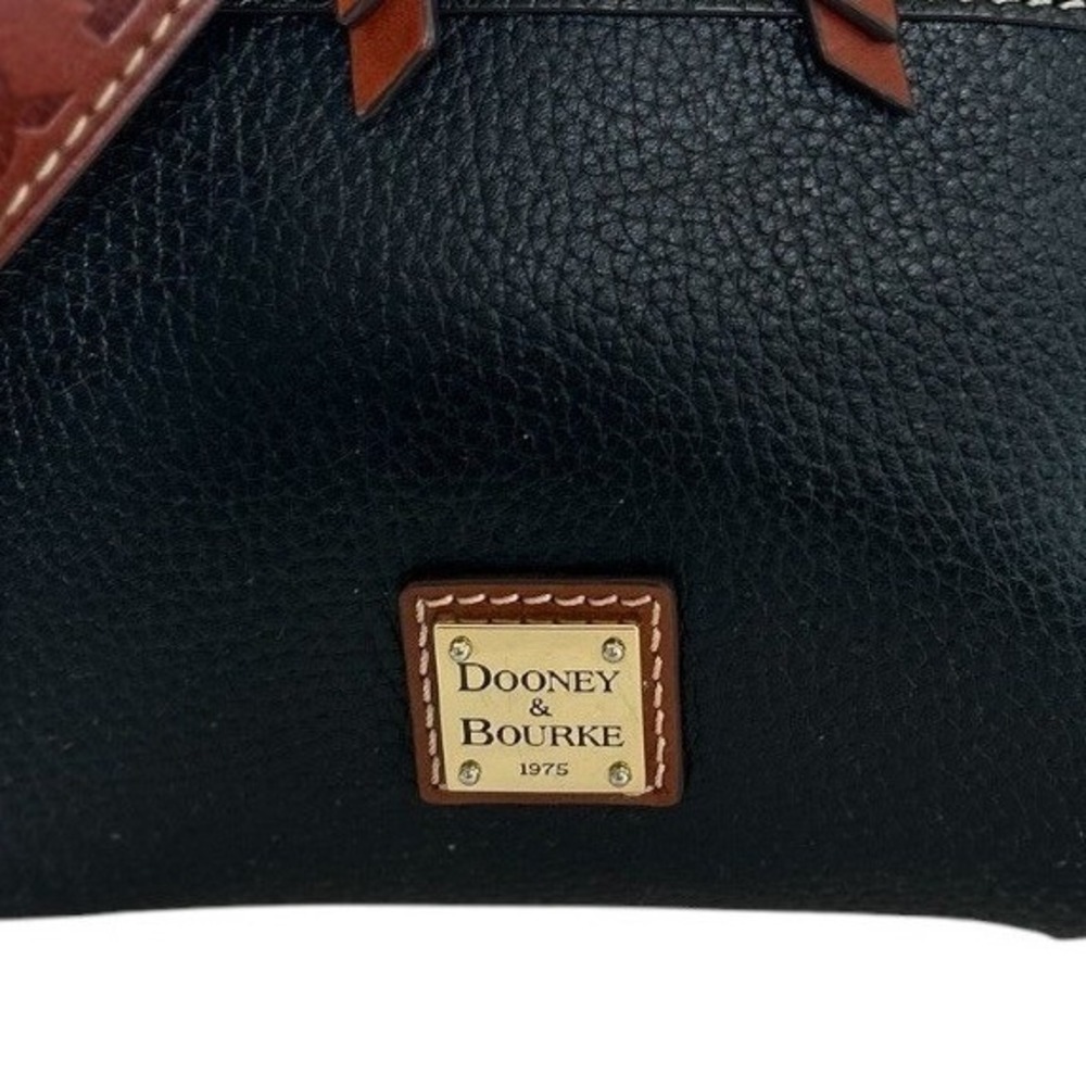 Dooney & Bourke Black Pebble Grain Cameron Crossbody w/ Guitar Strap - Picture 10 of 15